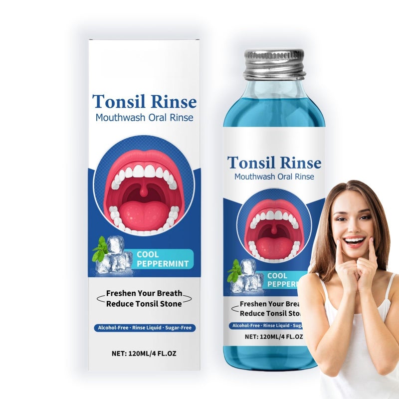 Tonsil Stone Mouthwash,Tonsil Stone Remover for Fresh Breath,Natural Mouth Rinse for Fresher Breath,Oral Rinse Liquid Mouth-wash,Relief Dry Mouth Mouth Wash,Mouth-Wash,Natural & Gentle Mouthwash
